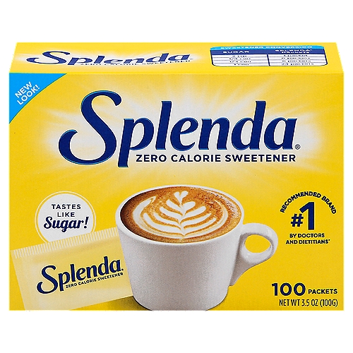 SPLENDA No Calorie Sweetener, Packets, are individual portions in the original yellow packets. They are a great way to sweeten beverages and can be sprinkled on cereal, fresh fruit, and more!