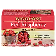 Bigelow Red Raspberry Herbal Tea Bags, 20 count, 1.18 oz