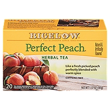 Bigelow Perfect Peach Herbal Tea Bags, 20 count, 1.37 oz