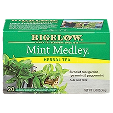 Bigelow Mint Medley Herbal Tea Bags, 20 count, 1.30 oz