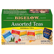 Bigelow Herbal Tea Bags - Assorted Caffeine Free, 0.92 Ounce