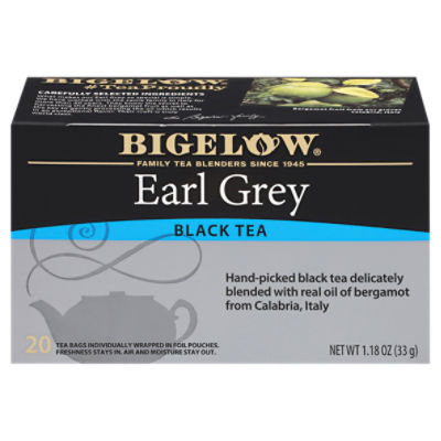 Bigelow Earl Grey Black Tea Bags, 20 count, 1.18 oz, 20 Each