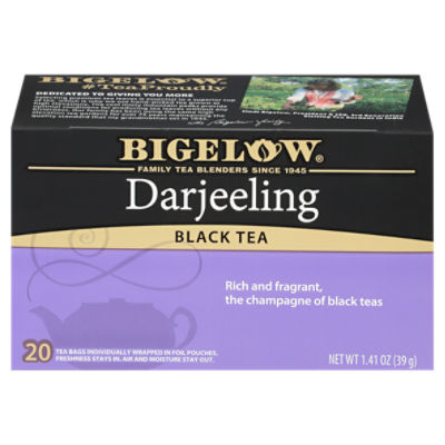 Bigelow Darjeeling Black Tea Bags, 20 count, 1.41 oz