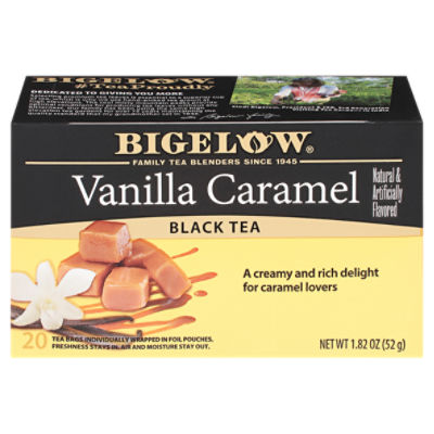 Bigelow Vanilla Caramel Black Tea Bags, 20 count, 1.82 oz