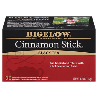 Bigelow Cinnamon Stick Black Tea Bags, 20 count, 1.28 oz Fairway