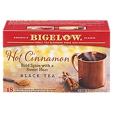 Bigelow Hot Cinnamon Black Tea Bags, 18 count, 1.23 oz
