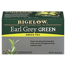 Bigelow Green Tea Bags - Earl Grey, 1.05 Ounce