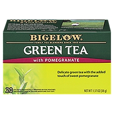 Bigelow Green Tea with Pomegranate, Tea Bags, 1.37 Ounce