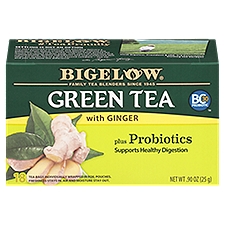 Bigelow Green with Ginger Tea Bags, 18 count, .90 oz, 18 Each
