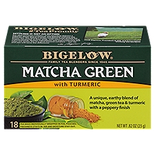 Bigelow Matcha Green with Turmeric Tea Bags, 18 count, .82 oz