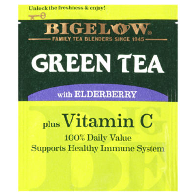 Green Tea With Elderberry Plus Vitamin C Case Of Boxes, 59 OFF