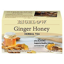 Bigelow Ginger Honey Herbal Tea Bags, 18 count, 1.06 oz