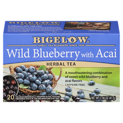 Bigelow Wild Blueberry with Acai Herbal Tea Bags, 20 count, 1.46 oz, 20 Each