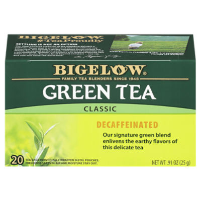 Bigelow Classic Decaffeinated Green Tea Bags, .91 oz ShopRite