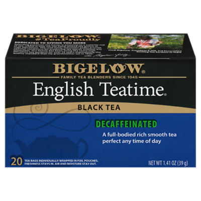Bigelow English Teatime Decaffeinated Black Tea, 20 count, 1.41 oz