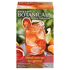 Bigelow Botanicals Cold Water Infusion Blood Orange Tangerine Tea Bags, 18 count, 1.15 oz