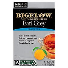 Bigelow Earl Grey Black Tea K-Cup Pods, 0.10 oz, 12 count