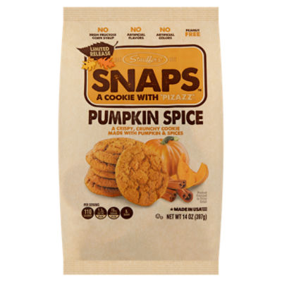 Stauffer's SNAPS, Pumpkin Spice Cookies Limited Release, 14 oz