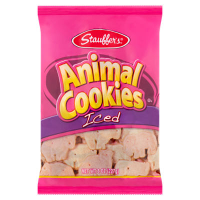 Stauffer's Iced Animal Cookies, 8 oz