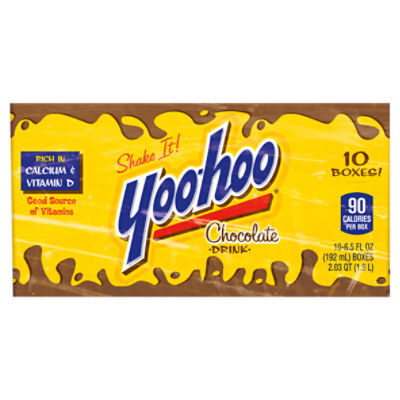 Yoo-Hoo Chocolate Drink, 6.5 fl oz, 10 count, 65 Fluid ounce