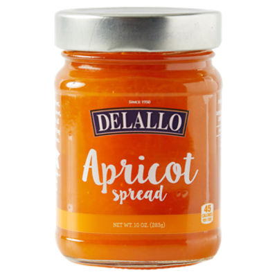 Delallo Apricot Spread, 10 oz