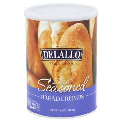 DeLallo Traditional Italian Seasoned Breadcrumbs, 15 oz