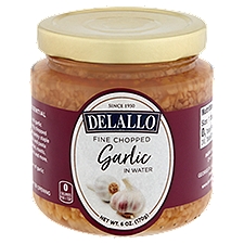DeLallo Fine Chopped Garlic in Water, 6 oz