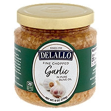 Delallo Fine Chopped Garlic in Pure Olive Oil, 6 oz