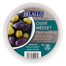 DeLallo Olive Medley Olives in Brine, 5 oz