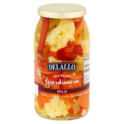 DeLallo Mild Pickled Giardiniera, 25.5 fl oz