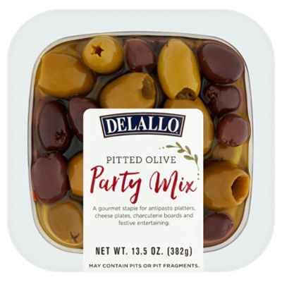 Delallo Pitted Olive Party Mix, 13.5 oz