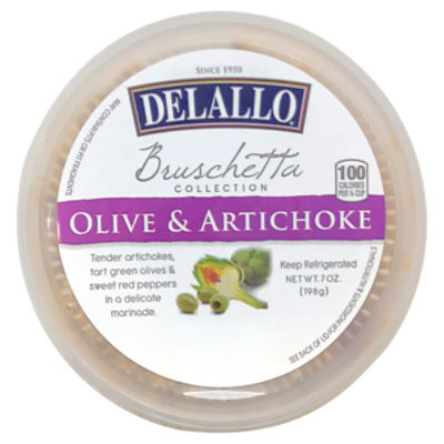 DeLallo Olive & Artichoke Bruschetta Collection, 7 oz
