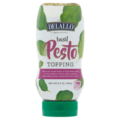 DeLallo Basil Pesto Squeeze Bottle, 6.7 oz