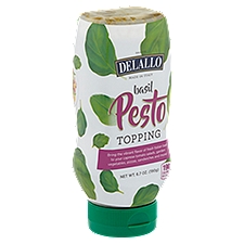 DeLallo Squeeze Bottle, Basil Pesto, 6.7 Ounce