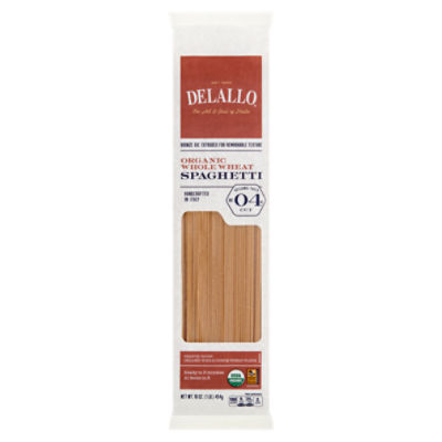 DeLallo Organic Whole Wheat Spaghetti Pasta, 16 oz