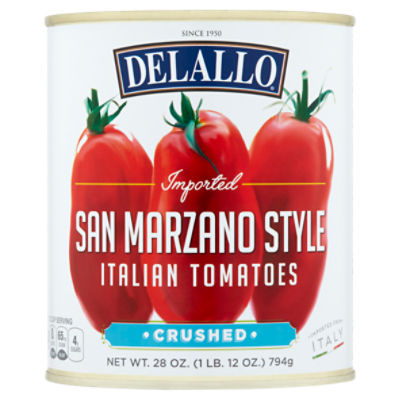 Delallo San Marzano Style Italian Crushed Tomatoes, 28 oz ShopRite