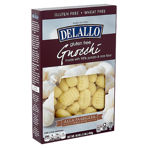 DeLallo Gluten Free Gnoochi Pasta, 16 oz