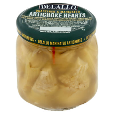 DeLallo Quartered & Marinated Artichoke Hearts, 6 oz