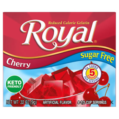 Royal Cherry Reduced Calorie Gelatin, .32 oz