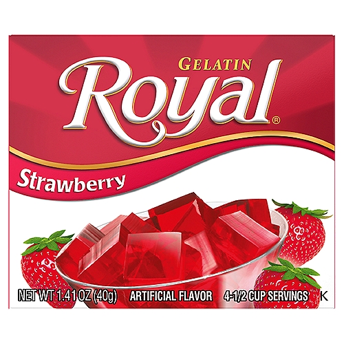 Royal Strawberry Gelatin, 1.41 oz