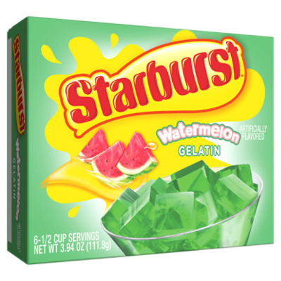 Starburst Watermelon Gelatin, 6 count, 3.94 oz ShopRite