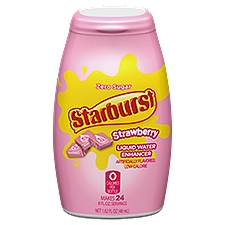 Starburst Zero Sugar All Pink Strawberry, Liquid Water Enhancer, 1.6 Fluid ounce