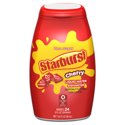 Starburst Zero Sugar Cherry Liquid Water Enhancer, 1.62 fl oz