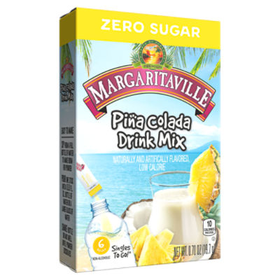 Margaritaville Zero Sugar Piña Colada Drink Mix, 6 count, 0.70 oz
