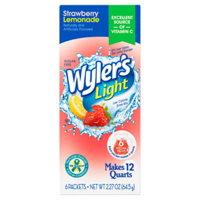 Wyler's Light 6ct (12qt) Pitcher Pack -Strawberry Lemonade