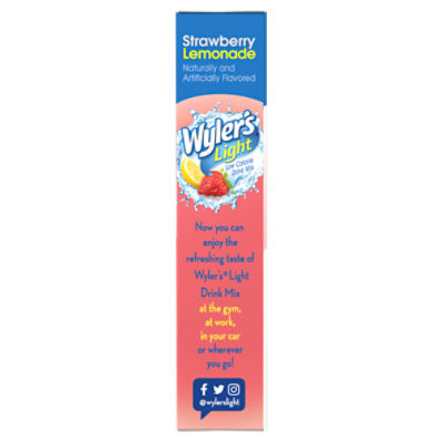 Wyler's Light Strawberry Lemonade Low Calorie Drink Mix, 8 count, 0.8 oz -  The Fresh Grocer