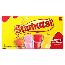 Starburst Original Freezer Pops, 1 oz, 10 count
