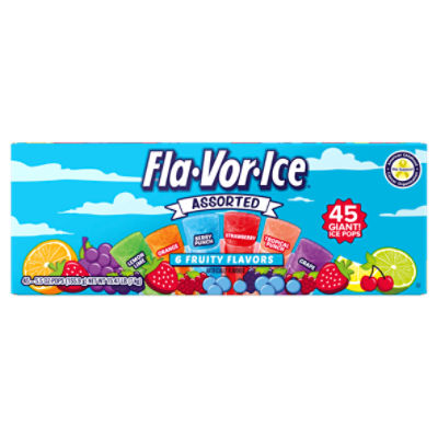 Fla-Vor-Ice 45ct 5.5oz Assorted Giant Ice Pops