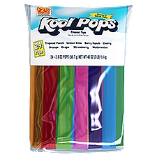 Kool Pops 24ct 2oz Poly Bag Assorted Freezer Pops