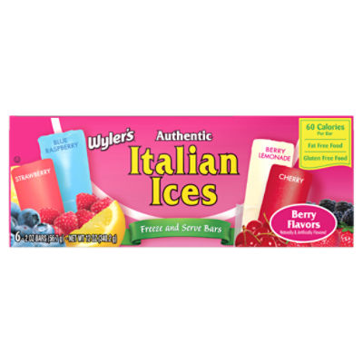 Wyler's Authentic Italian Ices, 6 count, 2 oz